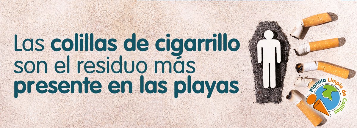 colillas de cigarillo en las playas